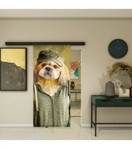 Glasschiebetür BLACK-LINE - Fotoprint Model 335