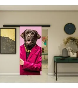 Glasschiebetür BLACK-LINE - Fotoprint Model 336