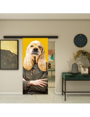 Glasschiebetür BLACK-LINE - Fotoprint Model 337