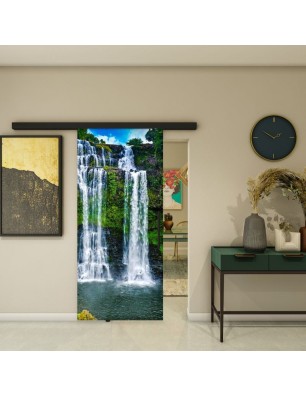 Glasschiebetür BLACK-LINE - Fotoprint Model 339