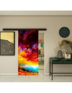 Glasschiebetür BLACK-LINE - Fotoprint Model 340