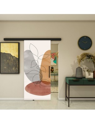 Glasschiebetür BLACK-LINE - Fotoprint Model 346
