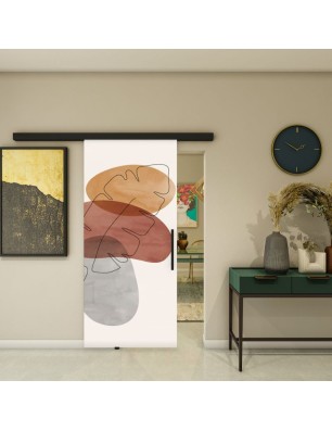 Glasschiebetür BLACK-LINE - Fotoprint Model 347