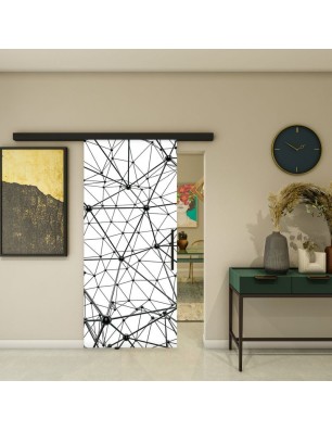 Glasschiebetür BLACK-LINE - Fotoprint Model 350