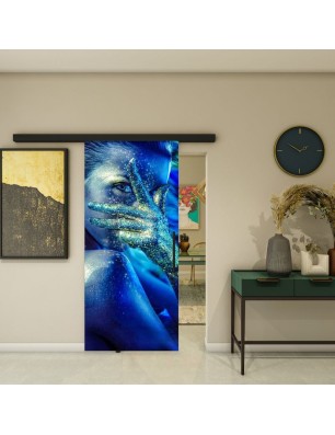 Glasschiebetür BLACK-LINE - Fotoprint Model 351