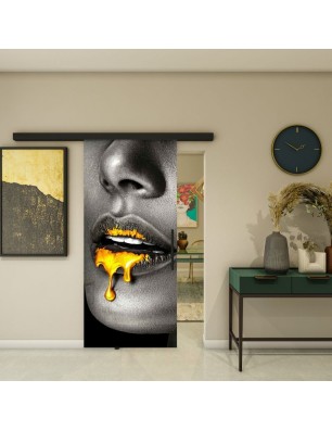Glasschiebetür BLACK-LINE - Fotoprint Model 352