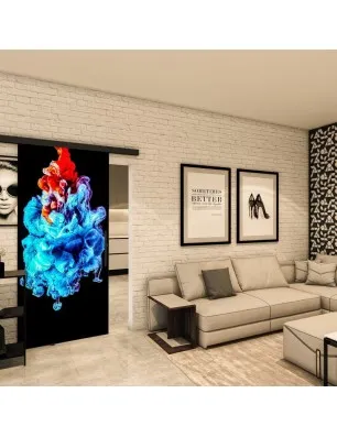 Glasschiebetür BLACK-LINE - Fotoprint Model 3