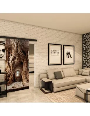 Glasschiebetür BLACK-LINE - Fotoprint Model 106