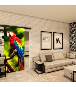 Glasschiebetür BLACK-LINE - Fotoprint Model 248