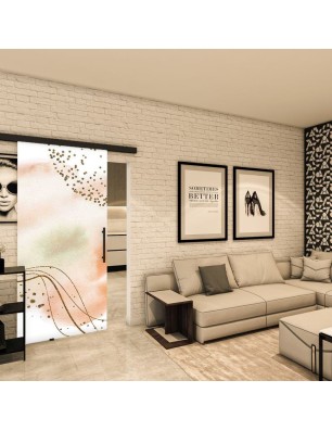 Glasschiebetür BLACK-LINE - Fotoprint Model 294