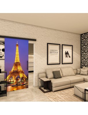Glasschiebetür BLACK-LINE - Fotoprint Model 298
