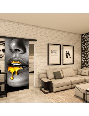 Glasschiebetür BLACK-LINE - Fotoprint Model 352