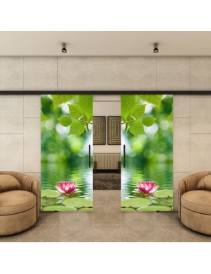 Glasschiebetür BLACK-LINE - Fotoprint Model 42