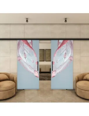 Glasschiebetür BLACK-LINE - Fotoprint Model 64