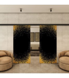 Glasschiebetür BLACK-LINE - Fotoprint Model 93