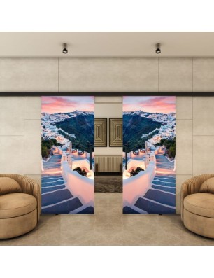 Glasschiebetür BLACK-LINE - Fotoprint Model 126