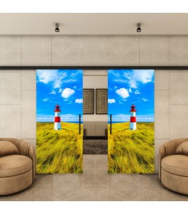 Glasschiebetür BLACK-LINE - Fotoprint Model 148