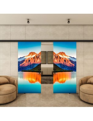 Glasschiebetür BLACK-LINE - Fotoprint Model 179