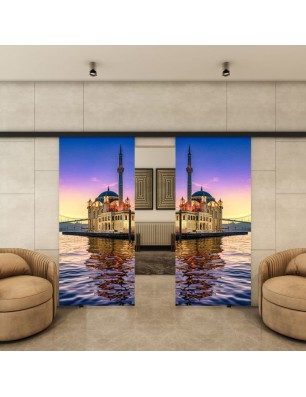 Glasschiebetür BLACK-LINE - Fotoprint Model 209