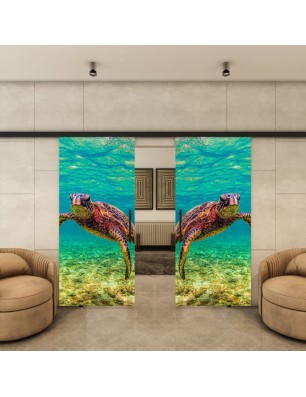Glasschiebetür BLACK-LINE - Fotoprint Model 288