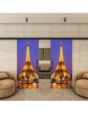 Glasschiebetür BLACK-LINE - Fotoprint Model 298