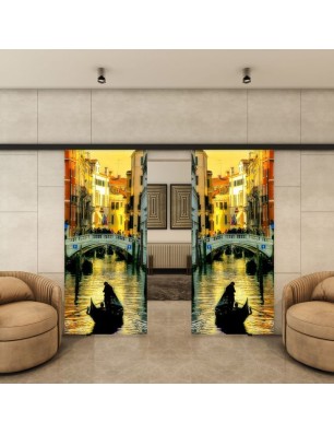 Glasschiebetür BLACK-LINE - Fotoprint Model 314
