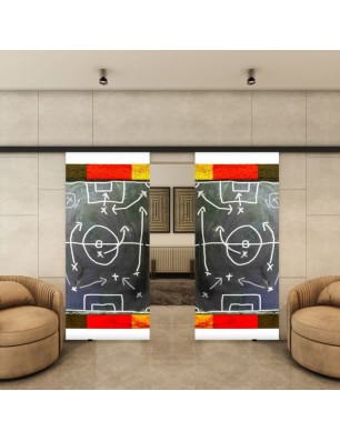 Glasschiebetür BLACK-LINE - Fotoprint Model 327
