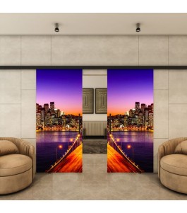 Glasschiebetür BLACK-LINE - Fotoprint Model 329