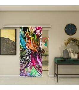 Glasschiebetür SLIM-LINE - Fotoprint Model 1