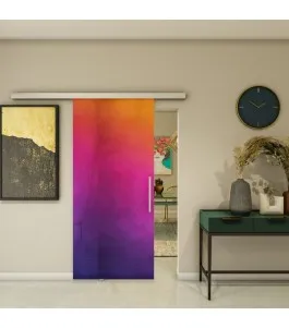 Glasschiebetür SLIM-LINE - Fotoprint Model 7