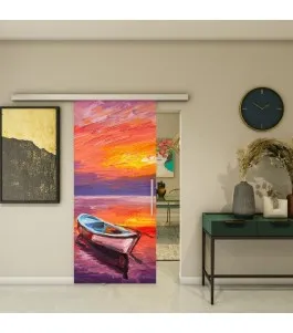 Glasschiebetür SLIM-LINE - Fotoprint Model 23