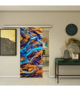 Glasschiebetür SLIM-LINE - Fotoprint Model 24