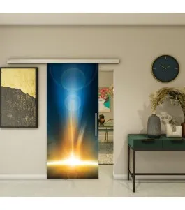 Glasschiebetür SLIM-LINE - Fotoprint Model 28