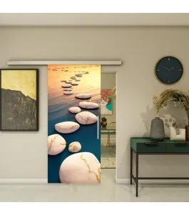 Glasschiebetür SLIM-LINE - Fotoprint Model 37