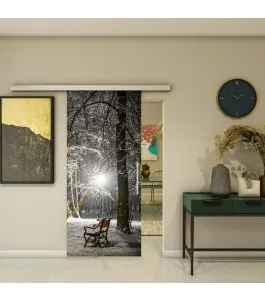 Glasschiebetür SLIM-LINE - Fotoprint Model 46