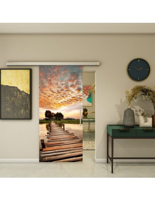 Glasschiebetür SLIM-LINE - Fotoprint Model 47