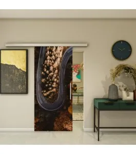 Glasschiebetür SLIM-LINE - Fotoprint Model 61