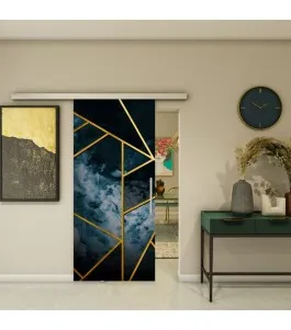 Glasschiebetür SLIM-LINE - Fotoprint Model 91