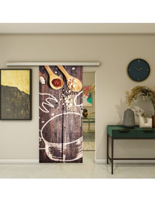 Glasschiebetür SLIM-LINE - Fotoprint Model 108