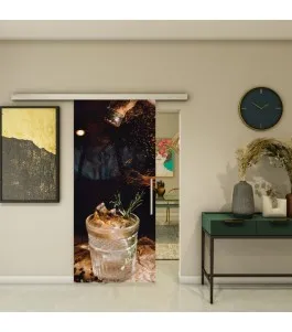 Glasschiebetür SLIM-LINE - Fotoprint Model 111