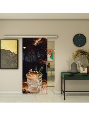 Glasschiebetür SLIM-LINE - Fotoprint Model 111