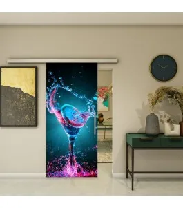 Glasschiebetür SLIM-LINE - Fotoprint Model 112