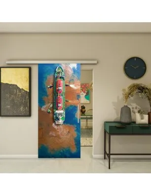 Glasschiebetür SLIM-LINE - Fotoprint Model 128