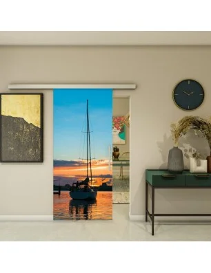 Glasschiebetür SLIM-LINE - Fotoprint Model 135