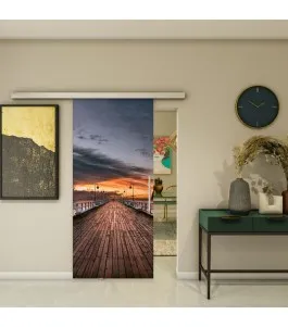 Glasschiebetür SLIM-LINE - Fotoprint Model 141