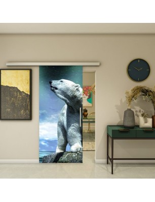 Glasschiebetür SLIM-LINE - Fotoprint Model 152