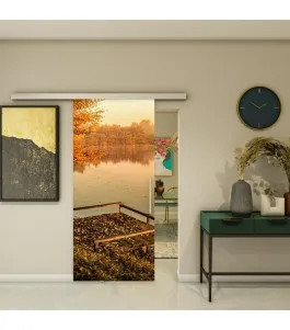 Glasschiebetür SLIM-LINE - Fotoprint Model 154