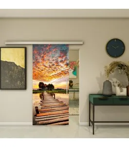 Glasschiebetür SLIM-LINE - Fotoprint Model 155