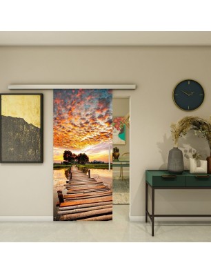 Glasschiebetür SLIM-LINE - Fotoprint Model 155
