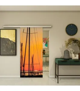 Glasschiebetür SLIM-LINE - Fotoprint Model 156